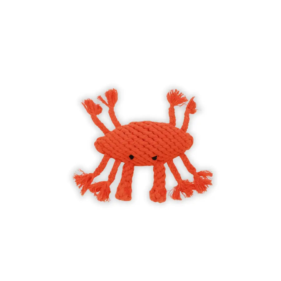 Crab-shaped dog toy concept inspired by coastal life