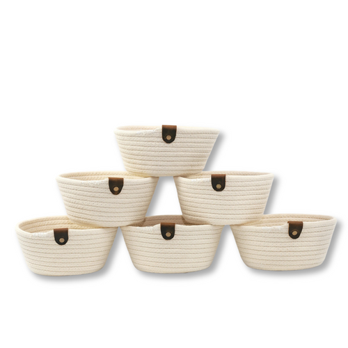 Ivory Rope Keepsake Basket — supplier catalogue image; props not included