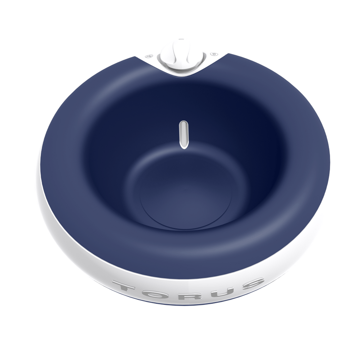 Navy travel water bowl concept for coastal dog adventures