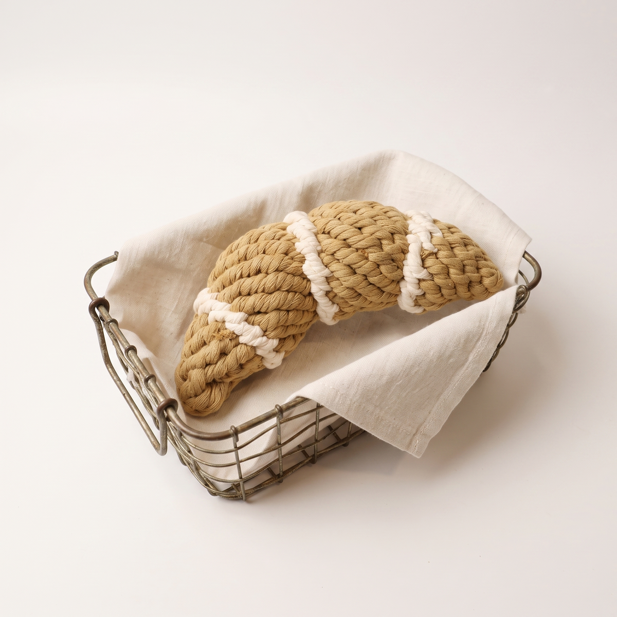 Croissant Rope Toy — supplier catalogue image; props not included